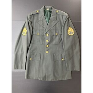 Vintage Army Airborne Sergeants Dress Uniform Jacket Green